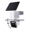 Wyze Solar Cam Pan 2K, 360° Pan & 70° Tilt Outdoor Security Camera, Solar-Powered, AI Tracking, Color Night Vision, IP65 Weatherproof